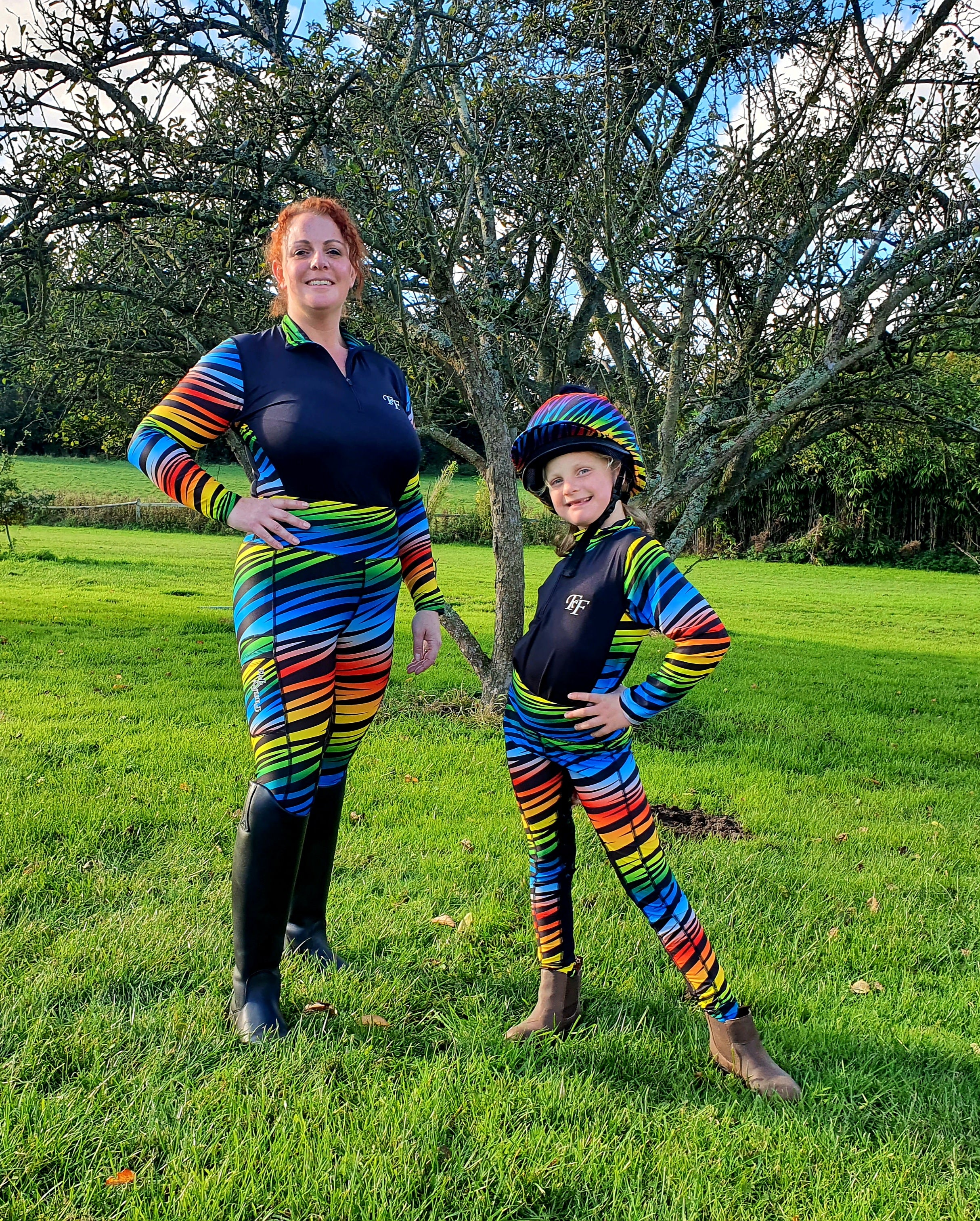 Rainbow Zebra Base Layers - Adult - Image 5