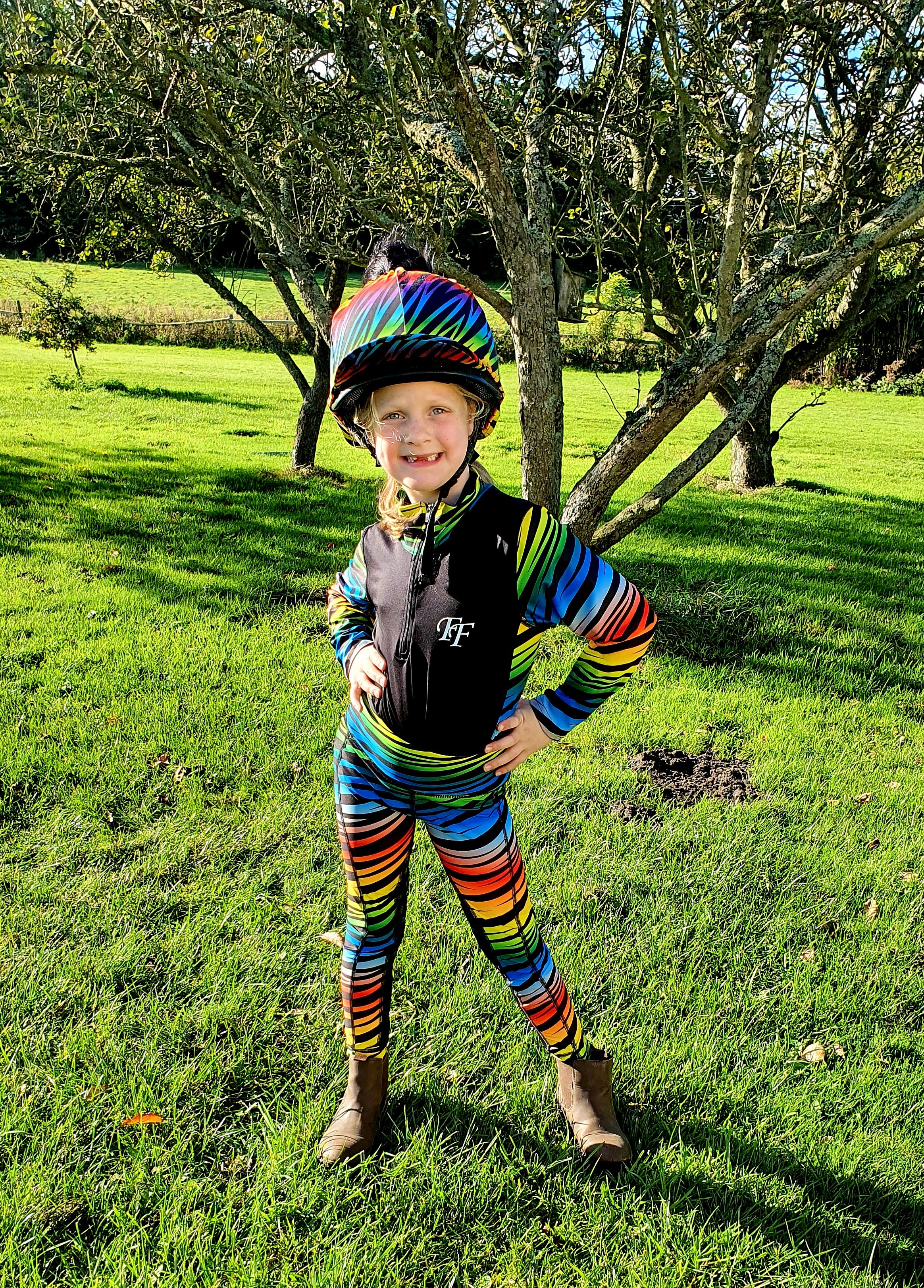Rainbow Zebra Base Layers - Adult - Image 6
